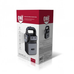 Акустическая система Smartbuy ONE, 5Вт, Bluetooth, Фонарь, MP3, FM-радио, черная (арт.SBS-5080)/50