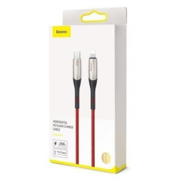 Кабель-зарядка Type-C на Lightning Baseus Horizontal 20W 2м (CATLSP-B09) красный