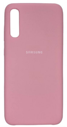 Накладка для Samsung Galaxy A70 Silicone cover розовая