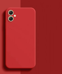 Накладка для Samsung Galaxy A05 Silicone cover красная