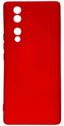 Накладка для Huawei Honor 70 5G Silicone cover без логотипа красная