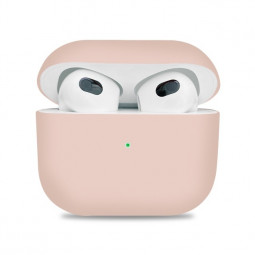 Силиконовый чехол для AirPods 3 пудро