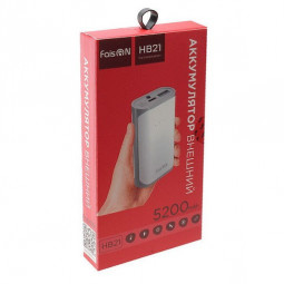 Powerbank Faison HB21 5200mAh 1USB 2.1A бирюзовый