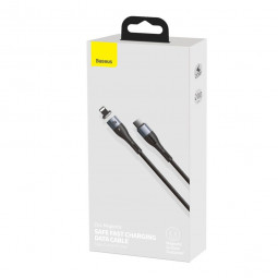Кабель-зарядка Type-C на Lightning Baseus Zinc Magnetic 2м (CATLXC-A01) черный