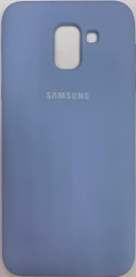 Накладка для Samsung Galaxy J6 (2018) Silicone cover голубая