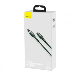 Кабель-зарядка Type-C на Lightning Baseus Zinc Magnetic 2м CATLXC-A06 зеленый