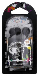 Стереонаушники внутриканальные Smartbuy Color Trend SBE-1100 1.2м черные