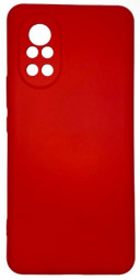 Накладка для Huawei Nova 8 Silicone cover без логотипа красная