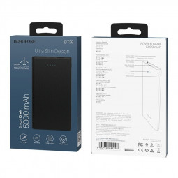 Powerbank Borofone BT2B 5000mAh 1A 2USB черный