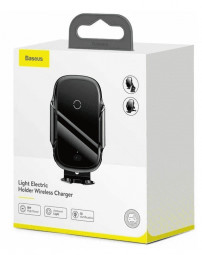 Держатель c беспроводной зарядкой Baseus Light Electric Holder WXHW03-01 черный