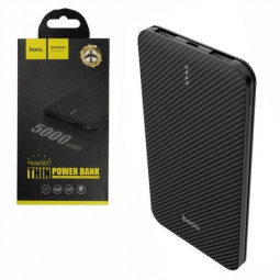 Powerbank Hoco B37 5000mAh 2USB 1A с индикатором черный