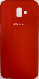 Накладка для Samsung Galaxy J6 Plus (2018) Silicone cover красная