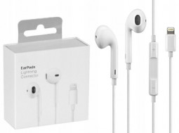 Наушники гарнитура EarPods Lightning  A1748 (Оригинал)