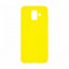Накладка для Samsung Galaxy A6 Plus (2018) Silicone cover желтая