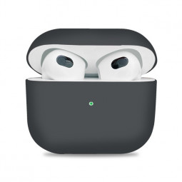 Силиконовый чехол для AirPods 3 тёмно-серый