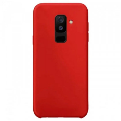 Накладка для Samsung Galaxy A6 Plus (2018) Silicone cover красная