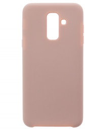 Накладка для Samsung Galaxy A6 Plus (2018) Silicone cover пудро