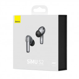 Мобильная Bluetooth-гарнитура Baseus SIMU S2 (NGS2-0G) серебристая