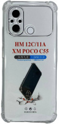 Чехол-накладка силикон 1.5мм Xiaomi Poco C55 прозрачный