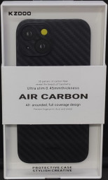 Накладка для i-Phone 14 K-Doo Air Carbon пластик чёрная