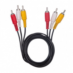 Кабель 3xRCA (папа) - 3xRCA (папа) Perfeo (R3104) 3м