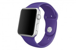 Сменный браслет силиконовая для Apple Watch 42mm фиолетовый