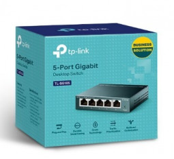 Коммутатор-мини TP-Link TL-SG105 с 5-портами черный