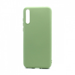 Накладка для Samsung Galaxy A7 (2018) (А750) Silicone cover зеленая