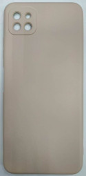 Накладка для Samsung Galaxy A22S Silicone cover без логотипа пудро
