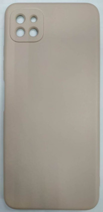 Накладка для Samsung Galaxy A22S Silicone cover без логотипа пудро