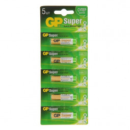 Батарейка алкалиновая GP Super AAA/LR03/BL5