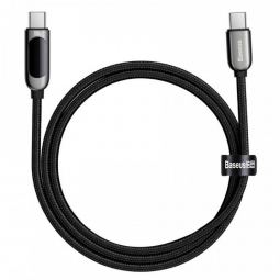 Кабель-зарядка Type-C на Type-C Baseus Display 100W 1м (CATSK-B01) черный