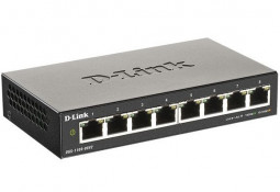 Коммутатор-мини D-Link DGS-1100-08V2/A1A с 8-портами черный