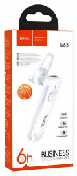 Bluetooth-гарнитура Hoco E63 BT5.0/70mAh/6ч белая