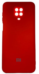 Накладка для Xiaomi Redmi Note 9 Pro Silicone cover красная