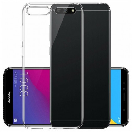 Чехол-накладка силикон 0.33мм Huawei Y6 Prime (2018)//7A прозрачный