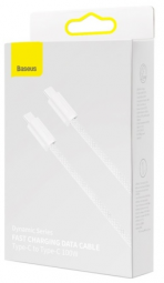 Кабель-зарядка Type-C на Type-C Baseus Dynamic series 100W 1м (CALD000202) белый