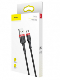 Usb Кабель-зарядка Micro Baseus Cafule 1м (CAMKLF-B91) красно-чёрный