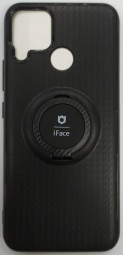 Чехол-накладка для Xiaomi Realme C25 силикон iface с держателем черный