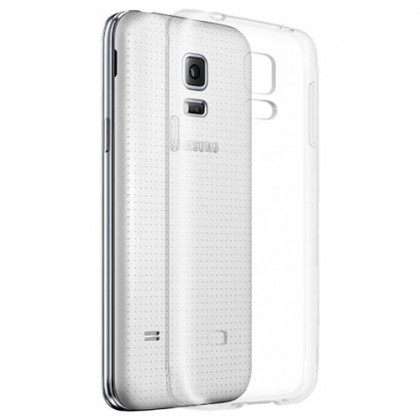 Чехол-накладка силикон 0.33мм Samsung Galaxy S5 mini прозрачный