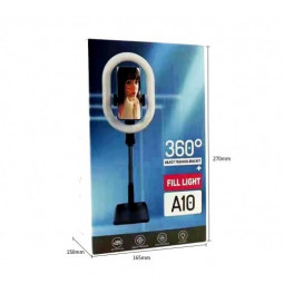 Светодиодная кольцевая лампа для селфи A10 Fill Light черная