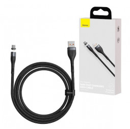 Usb Кабель-зарядка Micro Baseus Zinc Magnetic 2.1A 1м (CAMXC-KG1) чёрный
