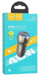 Автомобильное заряд. устр. Hoco Z48 2USB 40W QC3.0 серое