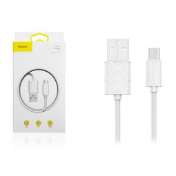 Usb Кабель-зарядка Micro Baseus Yaven 2.1A 1м (CAMUN-02) белый