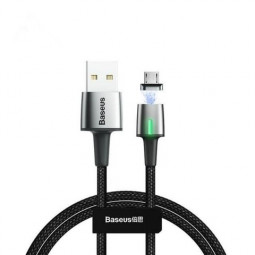 Usb Кабель-зарядка Micro Baseus Zinc Magnetic 2.4A 1м (CAMXC-A01) чёрный
