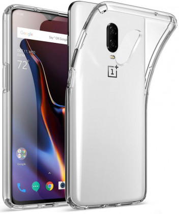 Чехол-накладка силикон 0.5мм One Plus 6T прозрачный