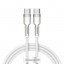 Кабель-зарядка Type-C на Type-C Baseus Cafule Metal 100W 1м CATJK-C02 белый