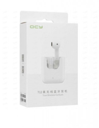 Беспроводные наушники TWS T12 IPX4/BT5.1/45mAh/5ч белые