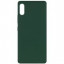 Накладка для Samsung Galaxy A02 Silicone cover без логотипа кислотно-розовая