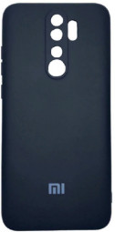 Накладка для Xiaomi Redmi Note 8 pro Silicone cover без логотипа черная